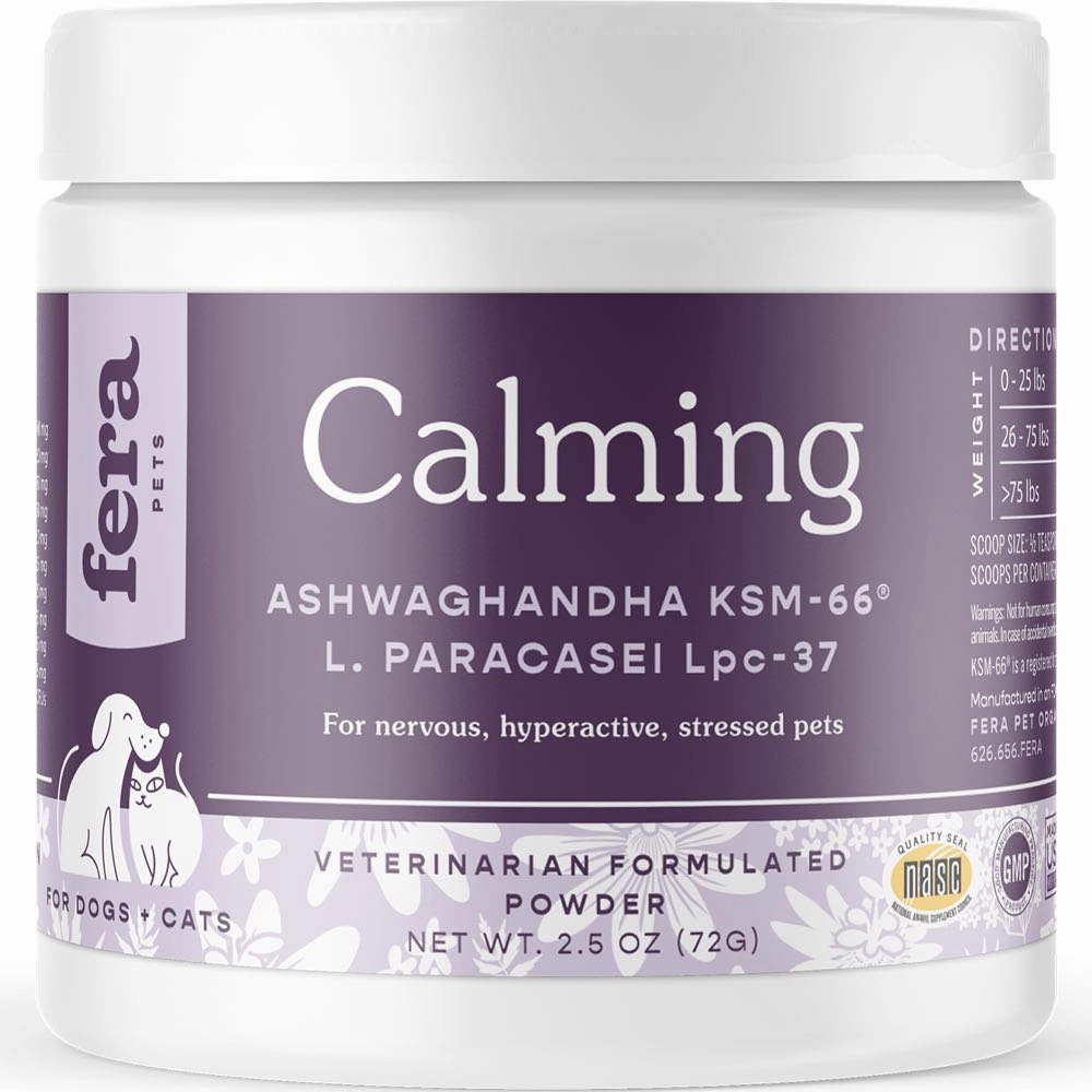 Fera Pets Calming Support Supplement Powder For Cats & Dogs 2.5oz sheep medicine goat wormer cattle supplement livestock vitamins farm animal health