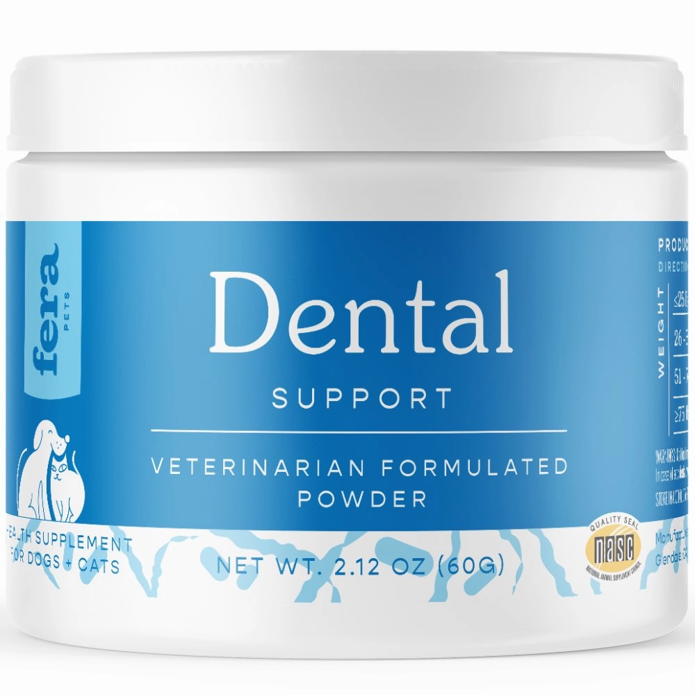Fera Pets Dental Support Supplement Powder For Cats & Dogs 60g sheep medicine goat wormer cattle supplement livestock vitamins farm animal health