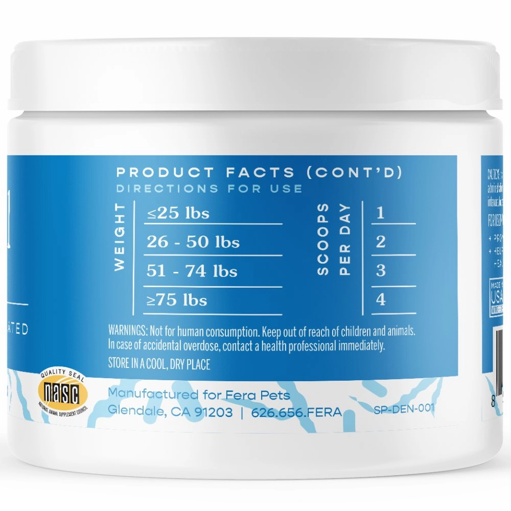 Fera Pets Dental Support Supplement Powder For Cats & Dogs 60g