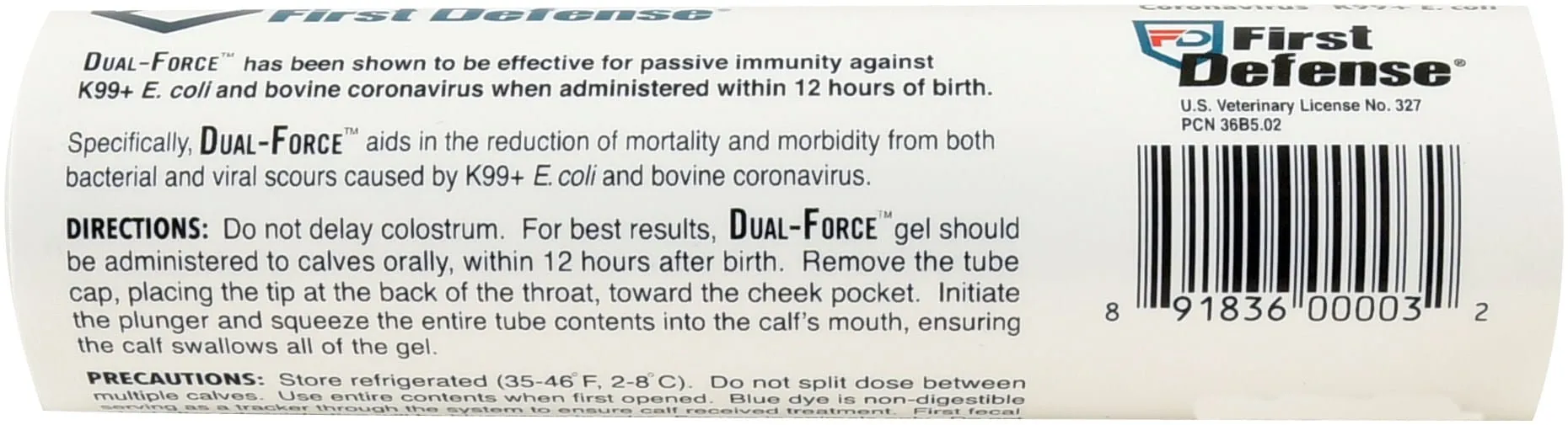 First Defense Dual-Force for Newborn Calves