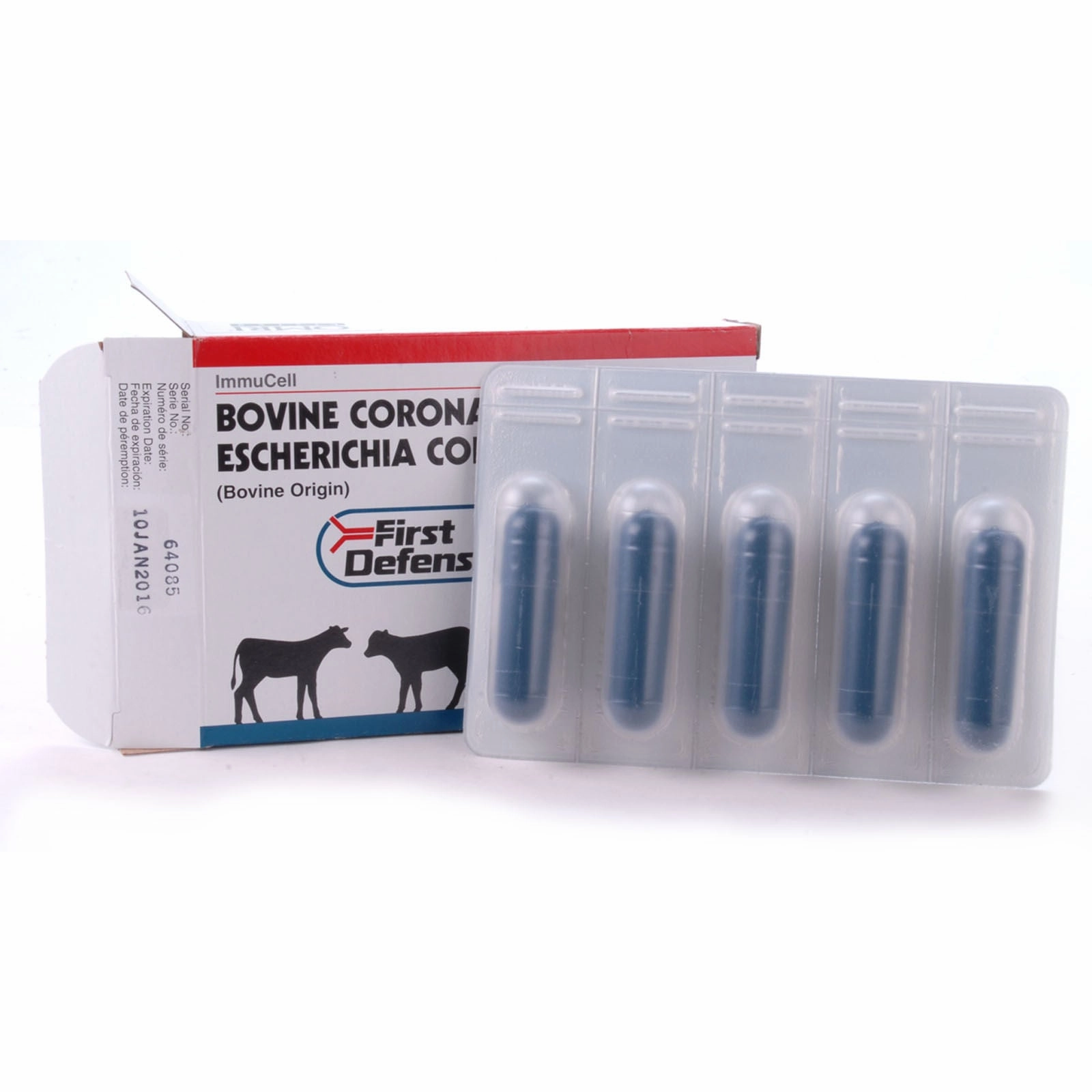 First Defense Capsules for Scours in Calves, box of 5 (5 single doses)