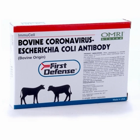 First Defense Capsules for Scours in Calves, box of 5 (5 single doses) sheep feed sheep mineral sheep hay sheep pellets sheep salt block