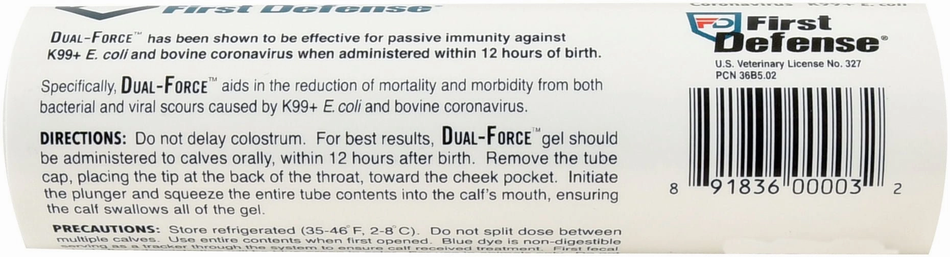 First Defense Dual-Force for Newborn Calves