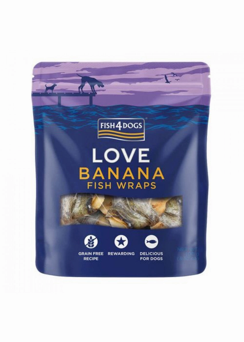 Fish4Dogs Sea Jerky Wrap Banana
