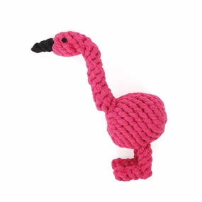 Flamingo Rope Dog Toy dog toys indestructible dog toys dog tug toys dog plush chew resistant toy