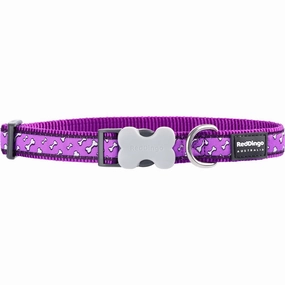 Flying Bones Purple Dog Collar dog leash harness set dog leash clip rope dog leash retractable leash