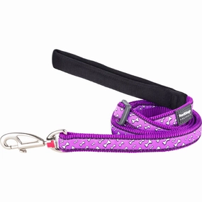 Flying Bones Purple Leash dog leash harness set dog leash clip rope dog leash retractable leash