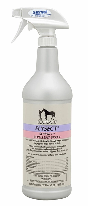 Flysect Super-7 Fly Spray pet shampoo pet brush pet wipes pet scissors pets comb
