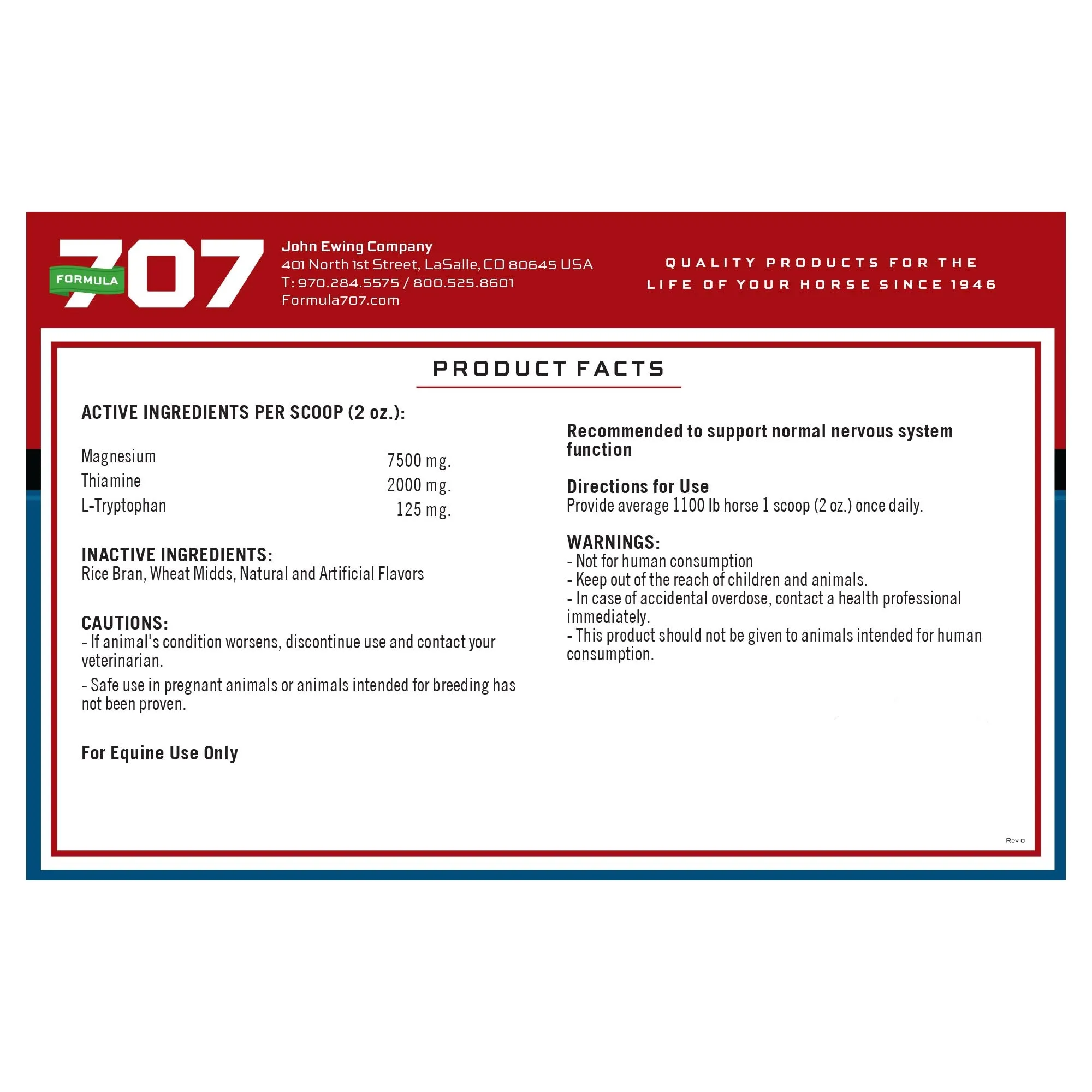 Formula 707 Calming Pellets