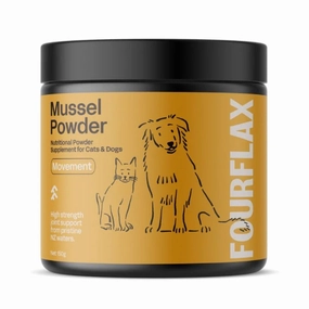 Fourflax Mussel Nutritional Powder Joint Support Supplement For Cats & Dogs 150g plush dog toy soft chew toy squeaky plush pillow toy stuffed dog toy
