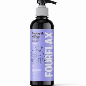 Fourflax Puppy & Kitten Nutritional Oil Supplement For Cats & Dogs 250ml plush dog toy soft chew toy squeaky plush pillow toy stuffed dog toy