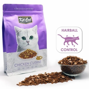 FREE TREATS: Kit Cat Chicken Cuisine Dry Cat Food natural cat food soft cat treats freeze dried cat food organic cat treats indoor cat food