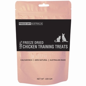 Freeze Dry Australia Chicken Training Cat & Dog Treats 100g dog chew toys dog dental chews durable chew toys puppy chew toy bone chew
