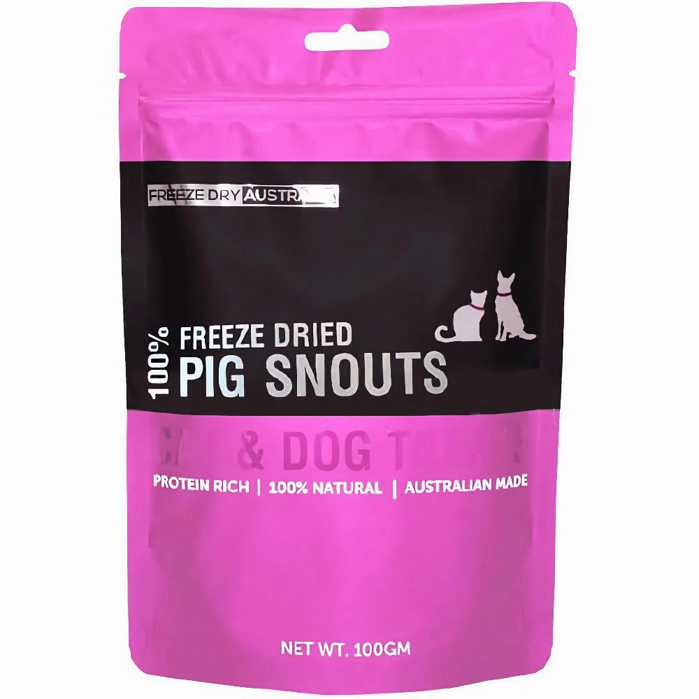 Freeze Dry Australia Pig Snouts Cat & Dog Treats 100g dog chew toys dog dental chews durable chew toys puppy chew toy bone chew