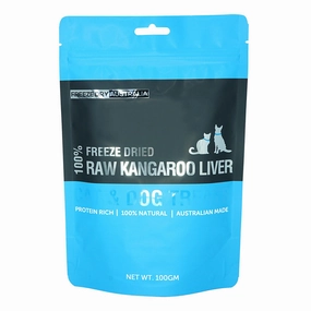 Freeze Dry Australia Raw Kangaroo Liver Cat & Dog Treats 100g dog chew toys dog dental chews durable chew toys puppy chew toy bone chew