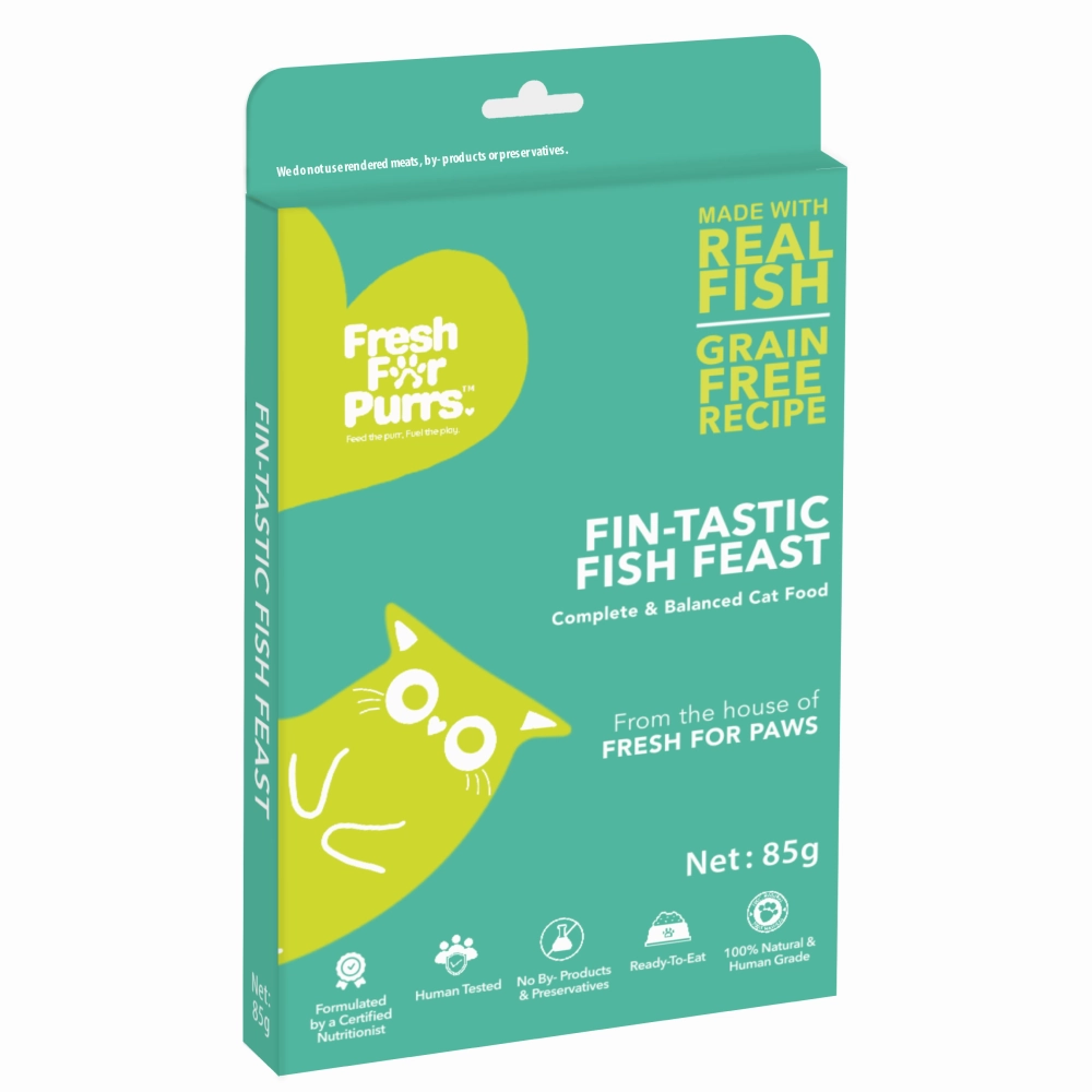 Fresh For Purrs Fin Tastic Fish Feast and Purrfect Chicken Delight Wet Cat Food Combo
