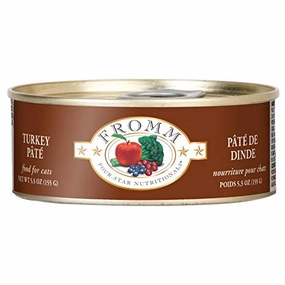 Fromm Four-Star Turkey Pate Wet Cat Food cat treats toys for cats cat hair remover cat cleaning supplies cat food bowl