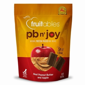 Fruitables PB N' Joy Peanut Butter & Apple Dog Treats 6oz dog supplies dog food toys accessories dog bed