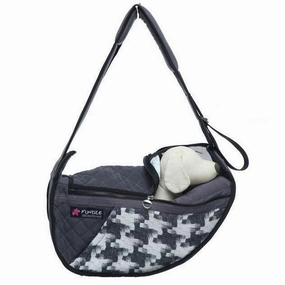 Fundle Pet Sling Dog Carrier Berkeley Grey dog bowtie leather collar dog charm dog party wear dog scarf set