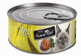 Fussie Cat Fine Dining Pate Chicken with Lamb Entree Wet Cat Food cat treats toys for cats cat hair remover cat cleaning supplies cat food bowl