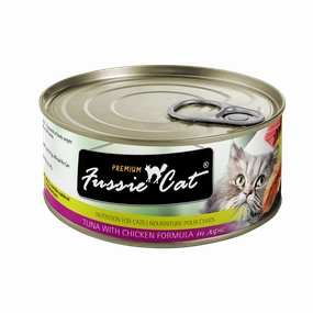 Fussie Cat Tuna with Chicken in Aspic Wet Cat Food cat supplies cat house cat tree cat feeder cat collar