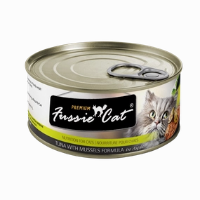 Fussie Cat Tuna with Mussels in Aspic Wet Cat Food cat treats toys for cats cat hair remover cat cleaning supplies cat food bowl