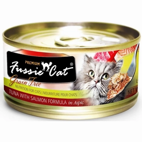 Fussie Cat Tuna with Salmon Wet Cat Food cat supplies cat house cat tree cat feeder cat collar