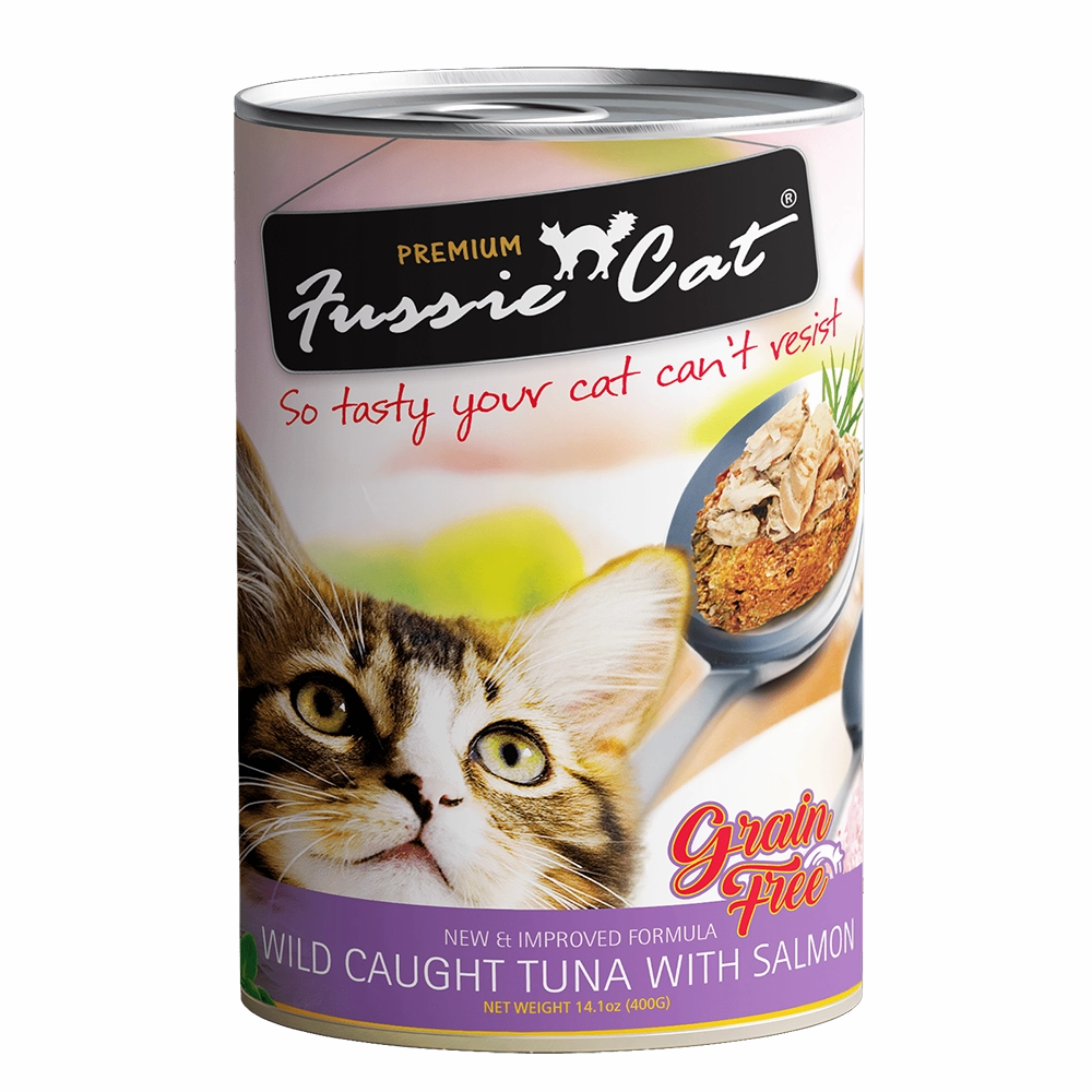 Fussie Cat Wild Caught Tuna with Salmon 400g