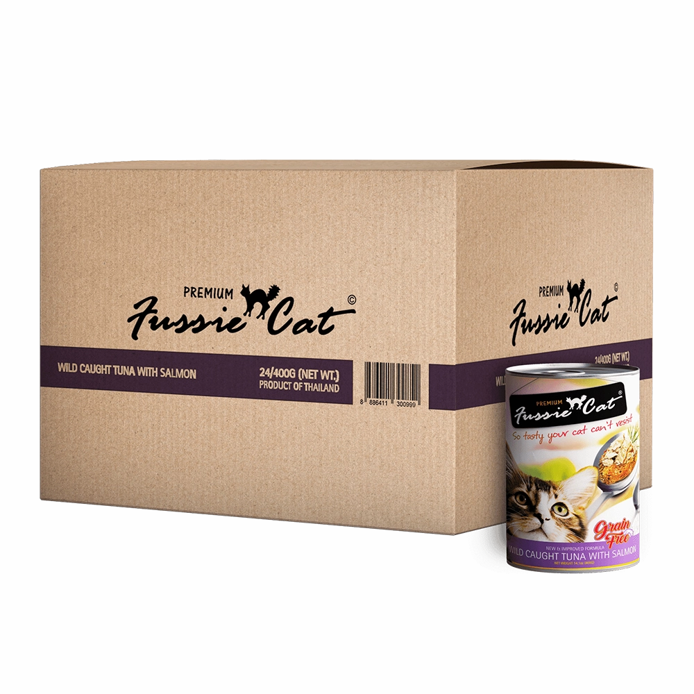 Fussie Cat Wild Caught Tuna with Salmon 400g