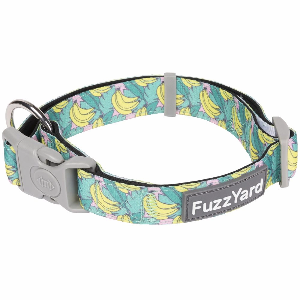 FuzzYard Dog Collar (Bananarama) grain free dog food natural dog biscuits high protein dog food dog food pack dog meat sticks
