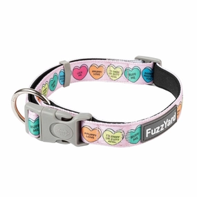 FuzzYard Dog Collar (Candy Hearts) grain free dog food natural dog biscuits high protein dog food dog food pack dog meat sticks