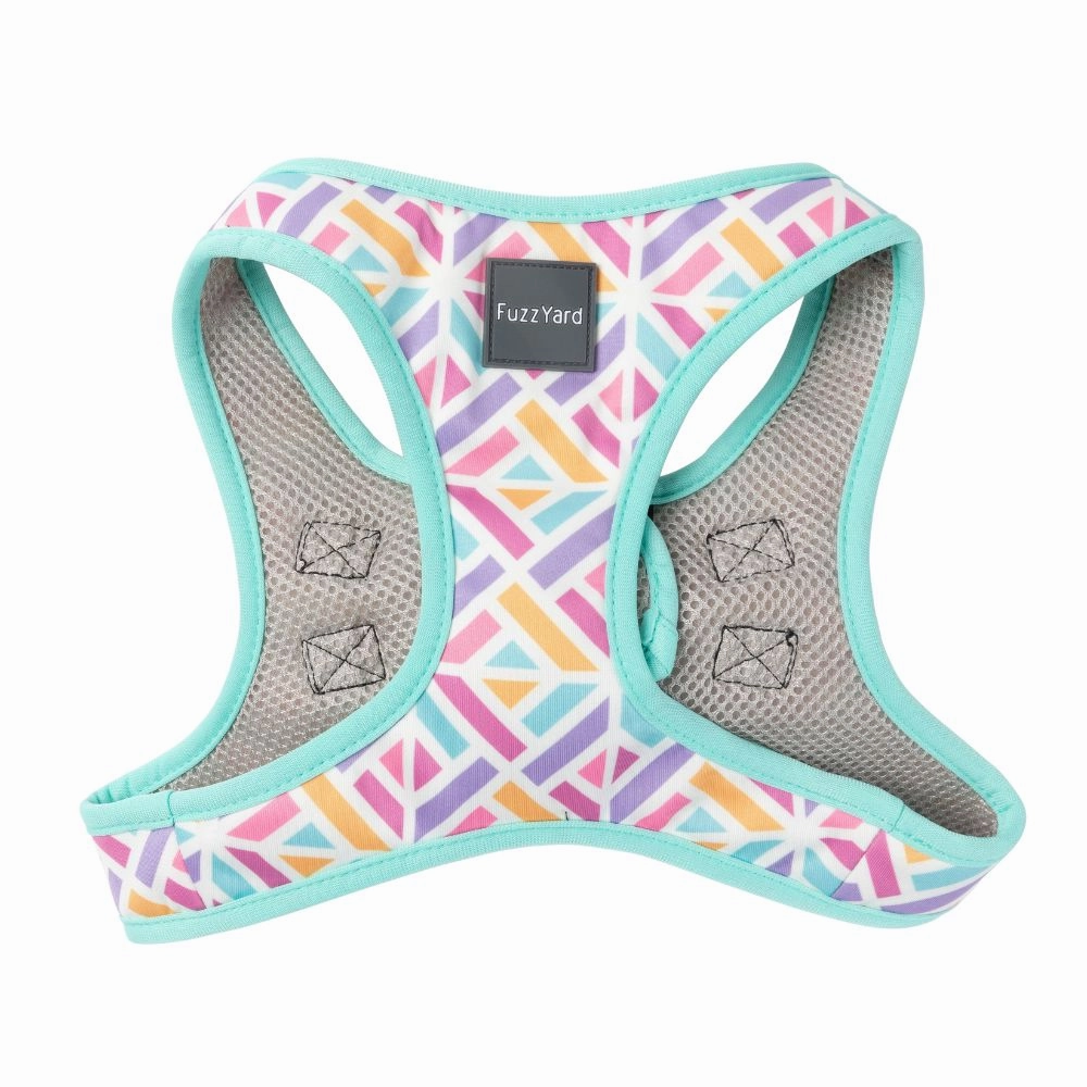 FuzzYard Dog Step In Harness Bubblegum Burst S