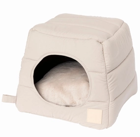 Fuzzyard Life Cubby Bed For Cats & Dogs (Sandstone) dog harness dog training collar dog safety vest dog seatbelt dog ID tag