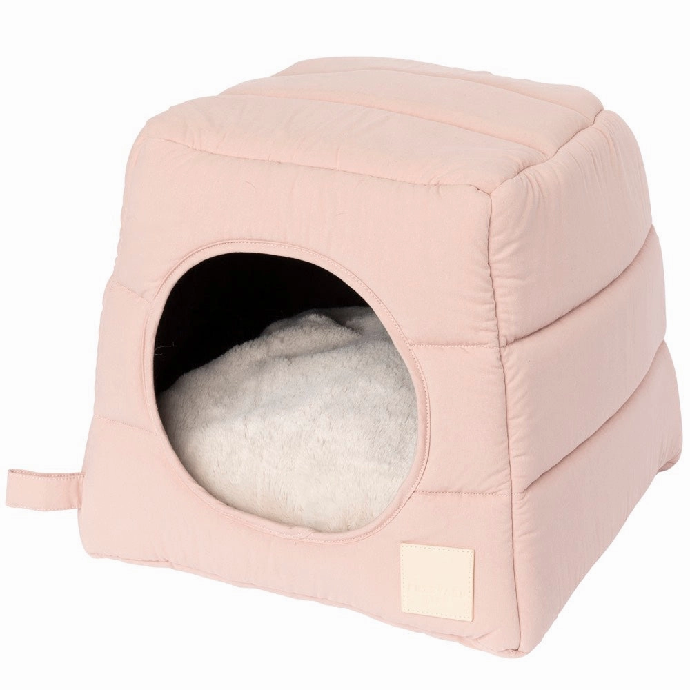 Fuzzyard Life Cubby Bed For Cats & Dogs (Soft Blush) cat accessories cat collar cat harness cat backpack cat ID tag