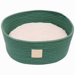 FuzzYard Life Rope Basket Pet Bed (Myrtle Green) cat accessories cat collar cat harness cat backpack cat ID tag