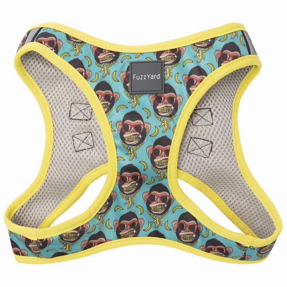 FuzzYard Step-In Dog Harness (Gor-illz) grain free dog food natural dog biscuits high protein dog food dog food pack dog meat sticks