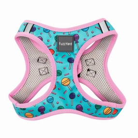 FuzzYard Step-In Dog Harness (Hey Suckers!) grain free dog food natural dog biscuits high protein dog food dog food pack dog meat sticks