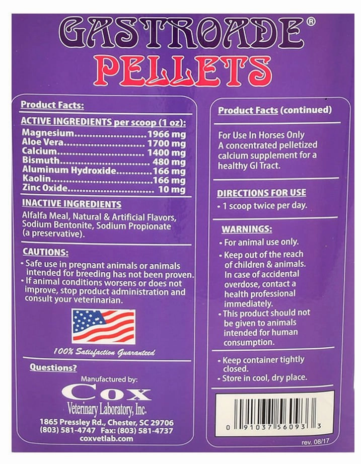 Gastroade Pellets for Healthy GI Tract in Horses