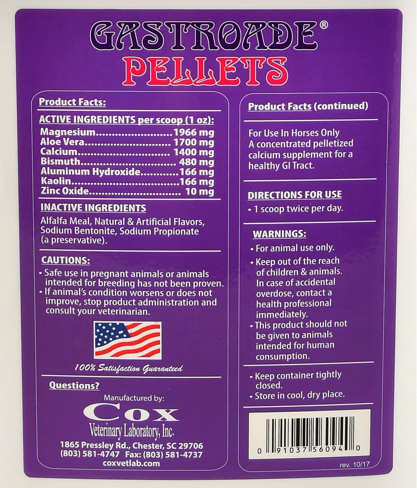 Gastroade Pellets for Healthy GI Tract in Horses