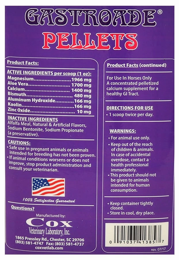 Gastroade Pellets for Healthy GI Tract in Horses