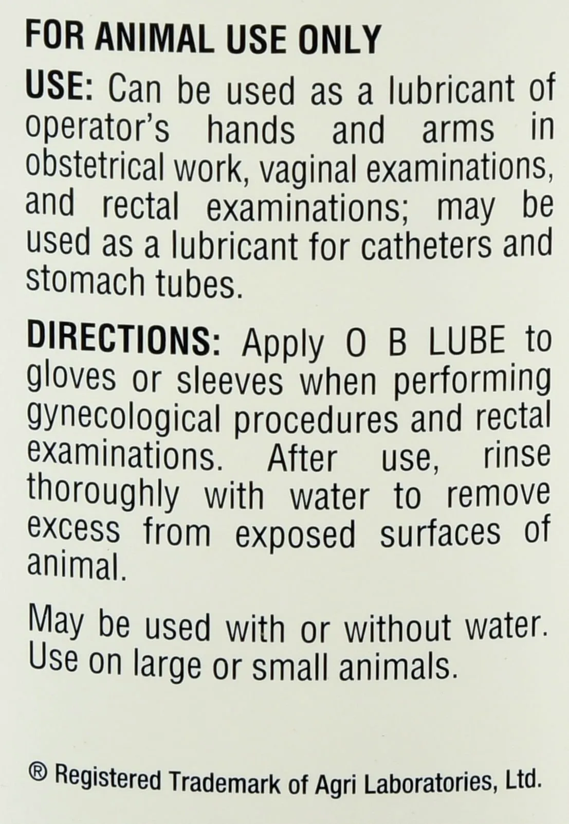 Generic OB Lubricant, Gallon
