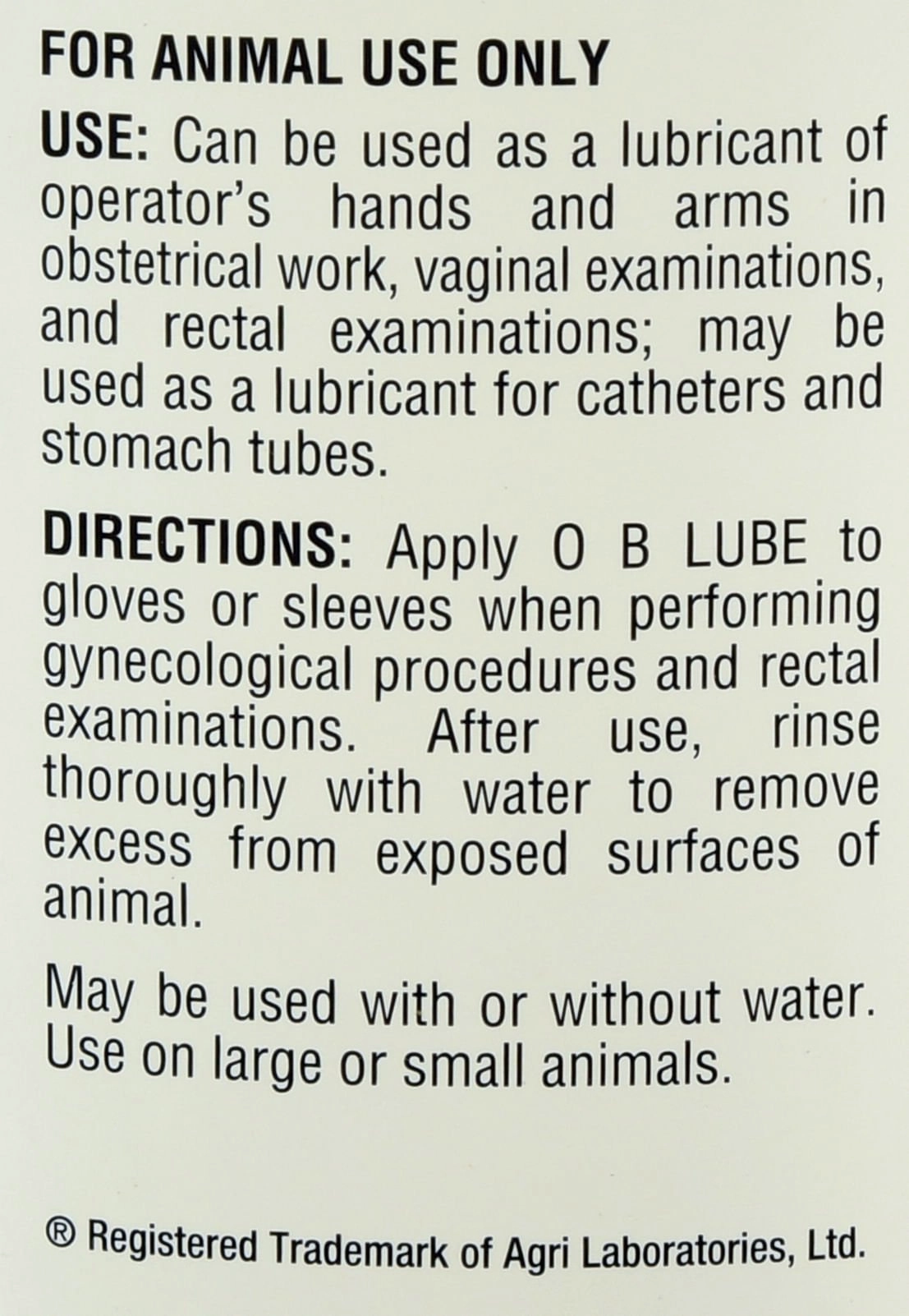 Generic OB Lubricant, Gallon