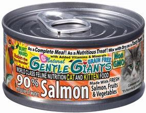 Gentle Giants Natural Non-GMO Salmon Cat & Kitten Can Food cat calming diffuser cat stress relief anxiety cat treats cat relaxing spray pet mood aid
