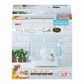 GEX Glass Harmony 250cube hamster cage guinea pig supplies small animal accessories rabbit water bottle rat tunnel