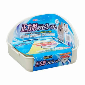 GEX Hinokia Square Toilet Set White dog water fountain slow feeder automatic dog feeder gravity feeder dog food dispenser