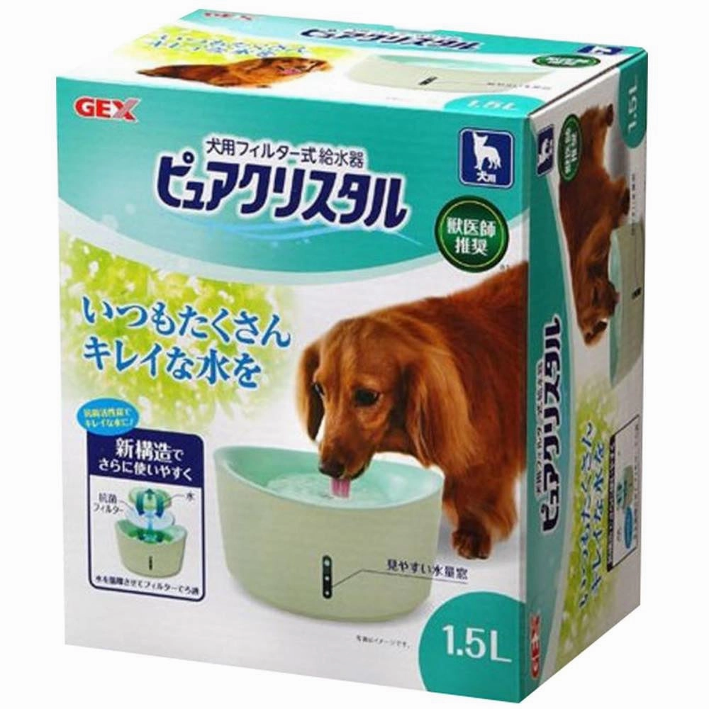 GEX Pure Crystal Drinking Fountain For Dogs dog harness dog training collar dog safety vest dog seatbelt dog ID tag