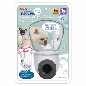 GEX Pure Cystal Drink Dish W dog water fountain slow feeder automatic dog feeder gravity feeder dog food dispenser