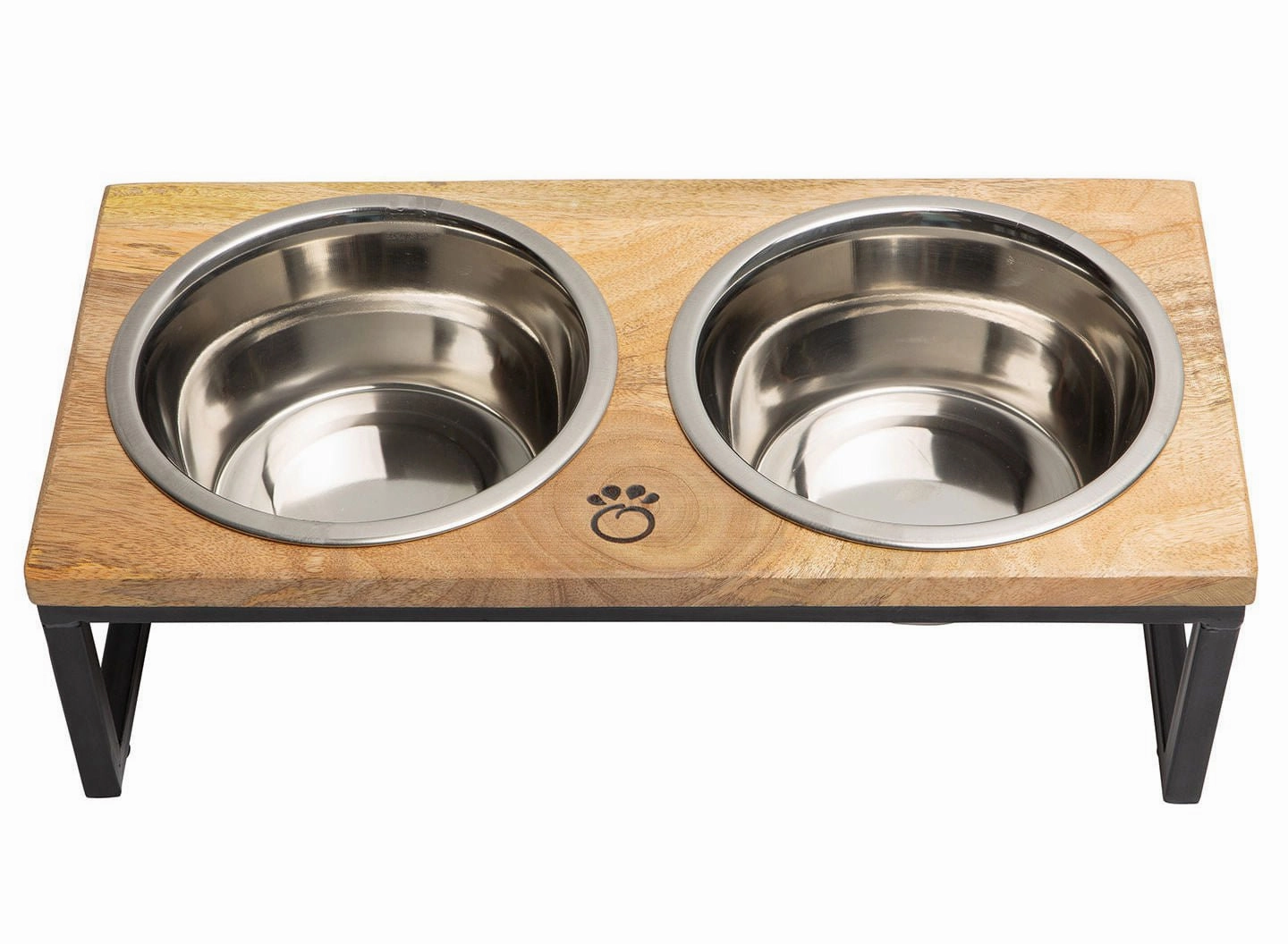 GF Pet Elevated Wood & Metal Feeder cat beds cat scratching post cat shampoo cat tunnel cat brush