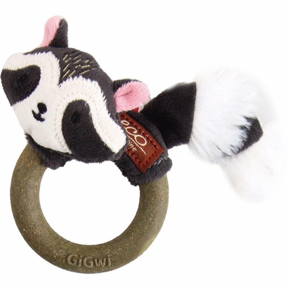 GiGwi Eco Catch & Scratch Silvervine Ring Cat Toy (Raccoon) cat leash cat bowtie cat hat cat bandana cat costume