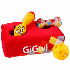 GiGwi Hide N' Seek Interactive Plush Dog Toy (G-Box) dog puzzle toy dog slow feeder dog treat ball dog brain toy dog feeder toy